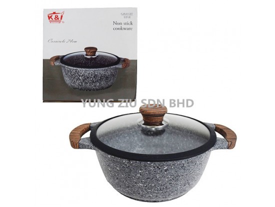 T224# 24CM CASSEROLE(K&I)